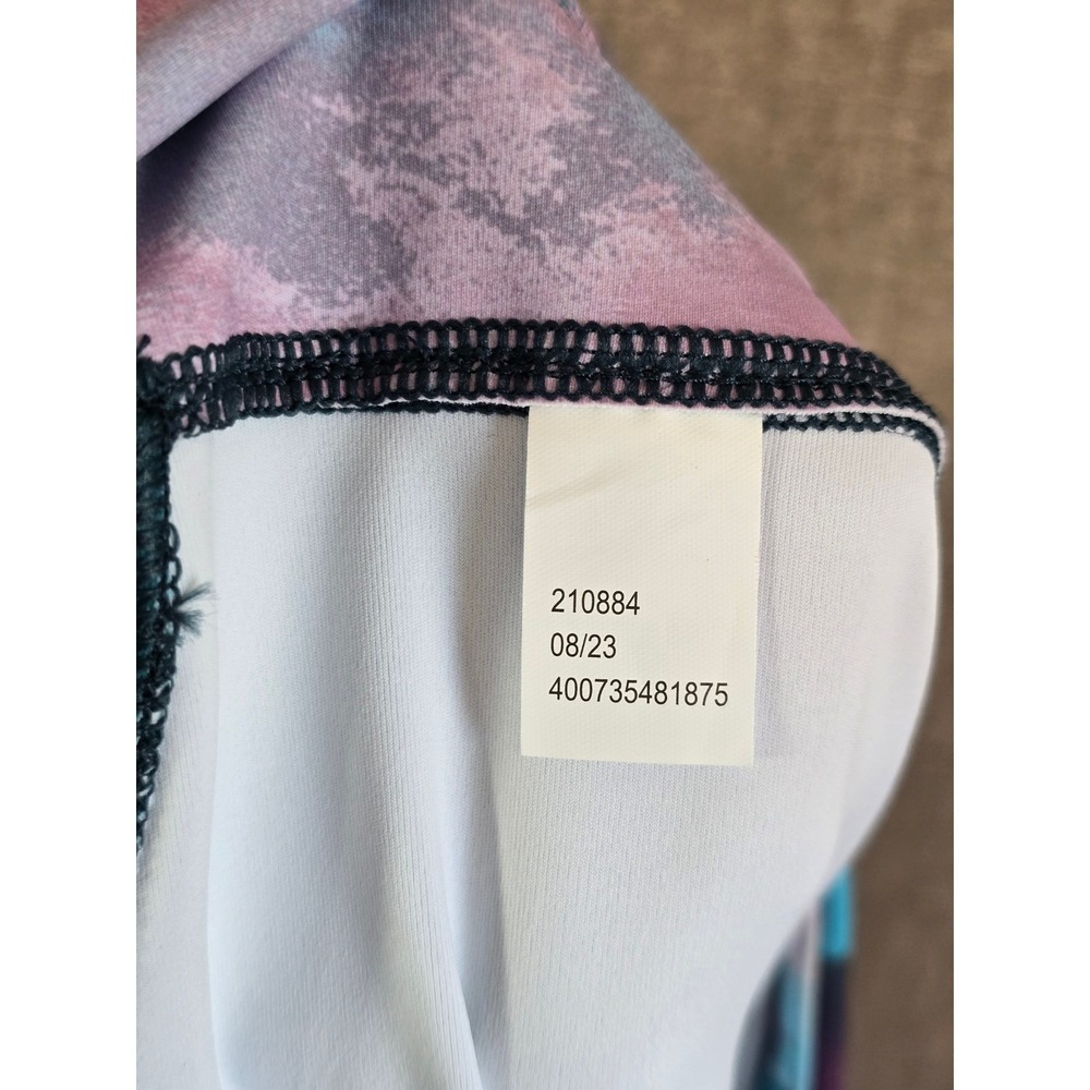 Tek Gear Ultrastretch Leggings Womens 1X Multicolor Abstract Pocket Yoga Pants - Picture 11 of 11